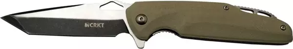 Crkt Predator 706 C Bej Kamp / Outdoor Çakı 21cm - Yarı Otomatik, Kemerlikli, Kutulu - Image 1