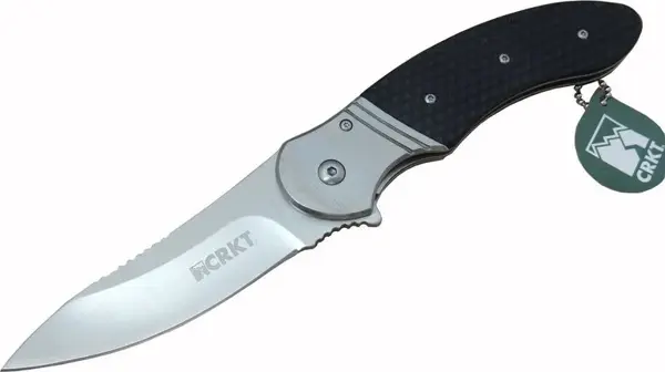 CRKT Hotenanny K 300 KXP Kamp Çakı 23 cm - Kaymaz Sap, Otomatik, Kılıflı - Image 1