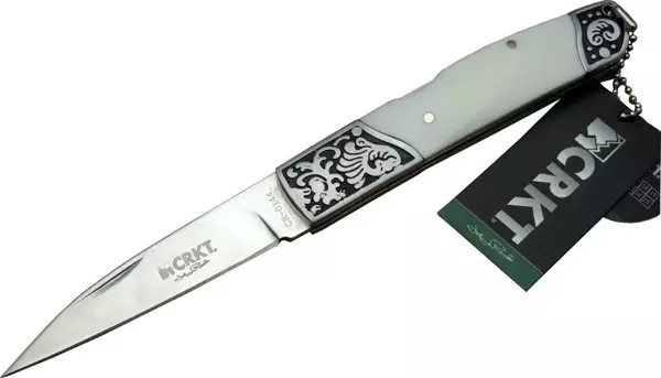 CRKT CR 0144 WY Kamp Çakı 20 cm - Sedef Saplı, Kılıflı, Kutulu - Image 1