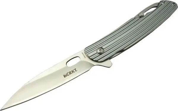 CRKT K241 XXP Kamp Çakısı 23 cm - Kancalı Metal Sap, Otomatil, Kılıflı, Kutulu - Image 1
