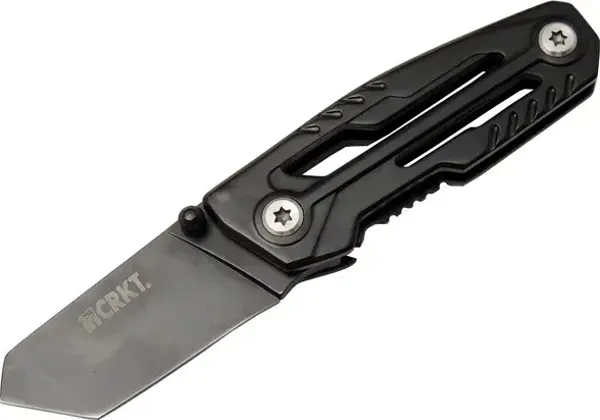 Crkt Trasher 1065BK Kamp Çakı 11,5 cm - Siyah, Metal Sap - Image 1