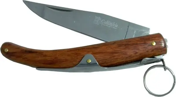 Columbia Okapi GC2079A Kahverengi Cep Çakısı 20cm - Manuel, Ahşap Sap - Image 1
