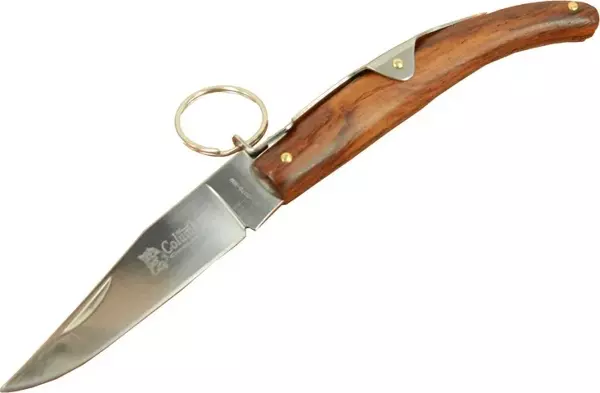 Columbia Okapi GC2079B Kahverengi Kamp Çakı 19cm - Manuel, Kemerlikli, Ahşap Sap - Image 1