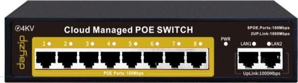 8 Port Poe Akıllı Yönetilebilir Switch Dz-Ps208G - Image 1