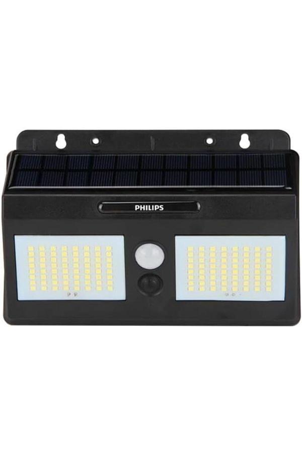 Elz Bws010 10W Solar Güneş Enerjili Duvar Aplik Beyaz Işık - Dış Mekan Sensörlü Aydınlatmas - Image 1