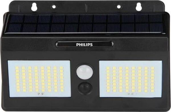 Elz Bws010 10W Solar Güneş Enerjili Duvar Aplik Beyaz Işık - Dış Mekan Sensörlü Aydınlatmas - Image 1
