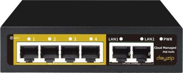 4 Port Poe Akıllı Yönetilebilir Switch Dz-Ps204D - Image 1