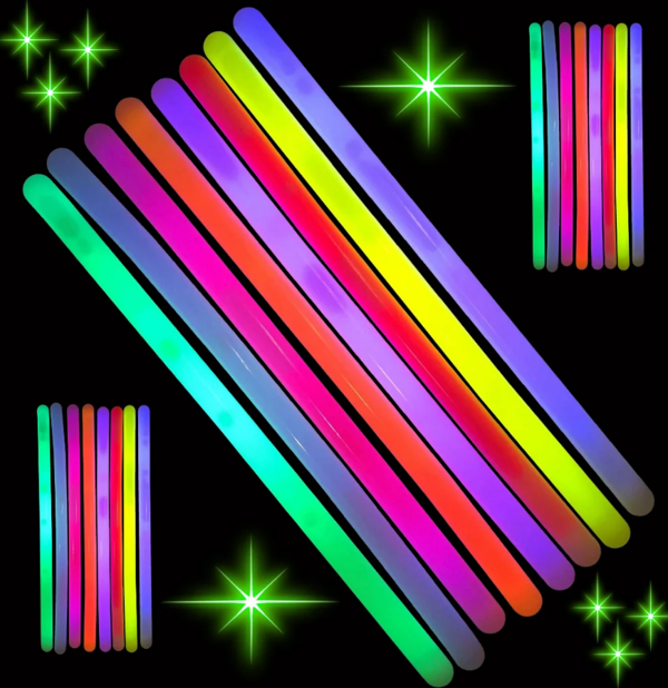 Karanlıkta Parlayan Fosforlu Glow  Kalın Çubuk 30 cm 1 Adet - Image 1
