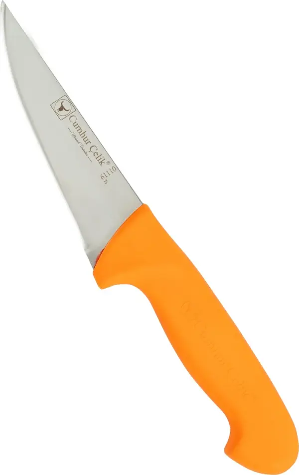 Sürmene Cumhur Çelik 61110 Sivri Kasap Bıçağı, 13 cm, Kaymaz Sap - Image 1
