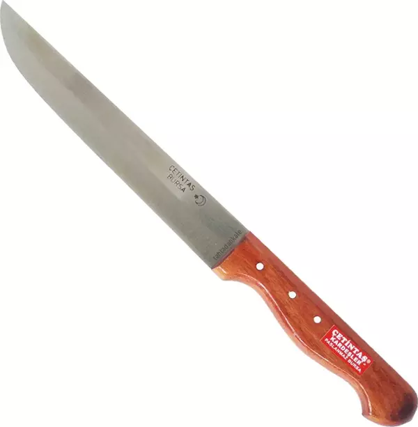 Çetintaş Bursa Mutfak ve Ekmek Bıçağı 12 cm, Ahşap Gül Sap - Image 1