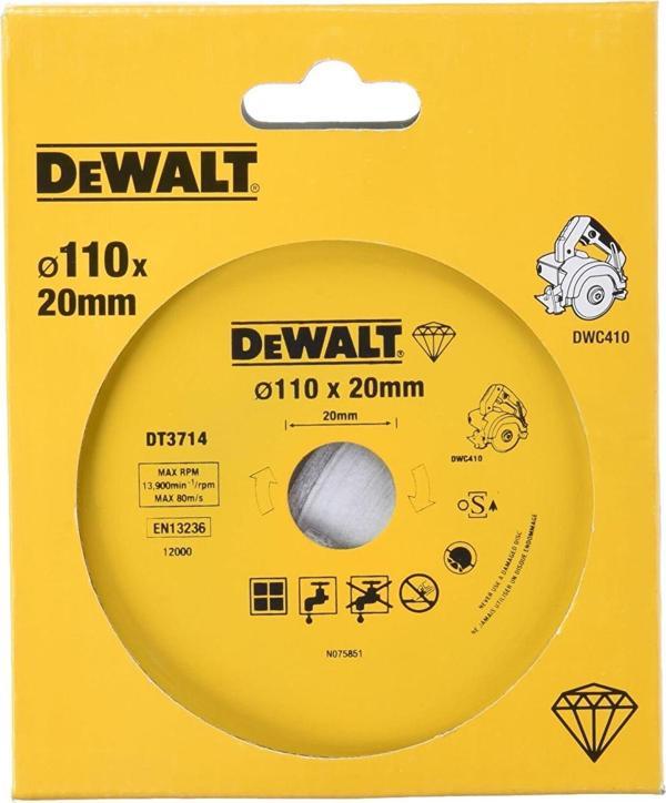 Dewalt DT3714 110*20.0mm Fayans Kesme Elmas Disk (D24000/DWC410) - Image 1