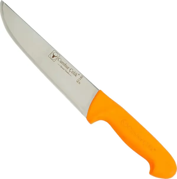 Sürmene Cumhur Çelik 61140 Kasap Kurban Bıçağı, 20 cm, Kaymaz Sap - Image 1