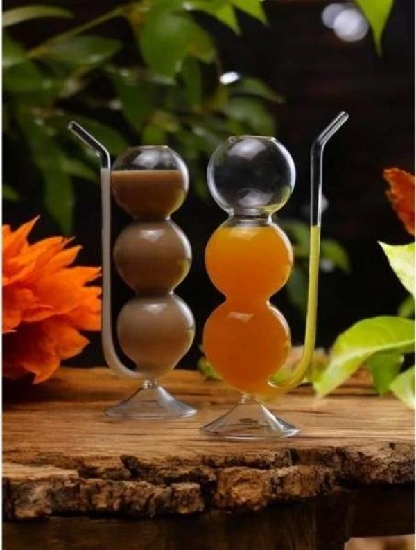 Pipetli Boğumlu Cam Bardak - Image 1