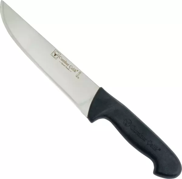 Sürmene Cumhur Çelik 61130 Kasap Kurban Bıçağı, 18 cm, Kaymaz Sap - Image 1