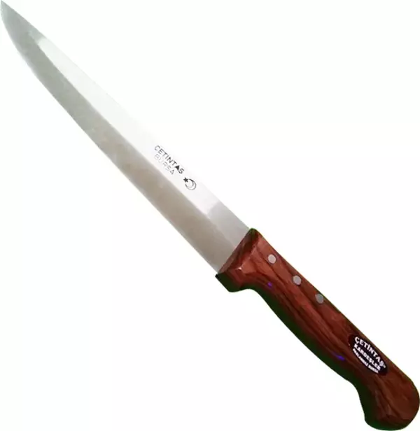 Çetintaş Bursa Kurban ve Kasap Bıçağı No:3, 18 cm, Ahşap Gül Sap - Image 1