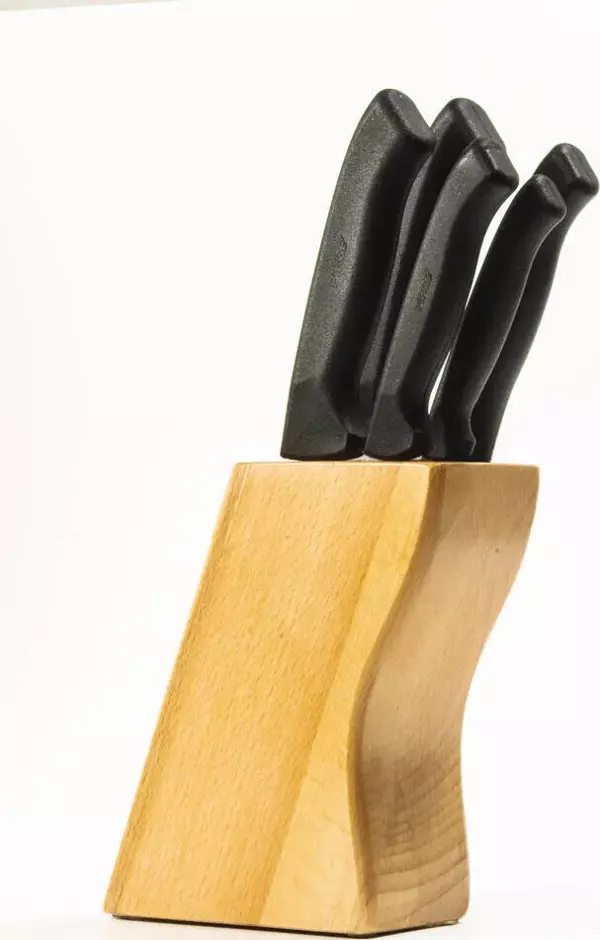 Pirge 38410 Ecco Standlı Bıçak Seti 5&#39;li - Siyah - Image 1