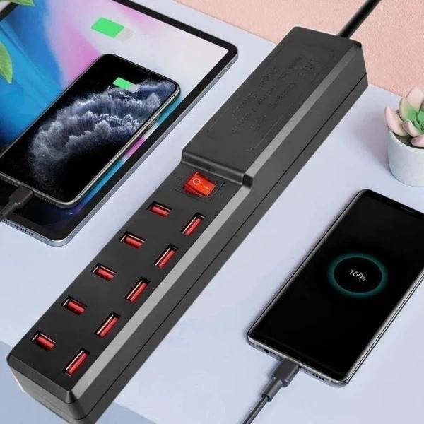 10 Portlu USB Şarj Adaptörü - Image 1