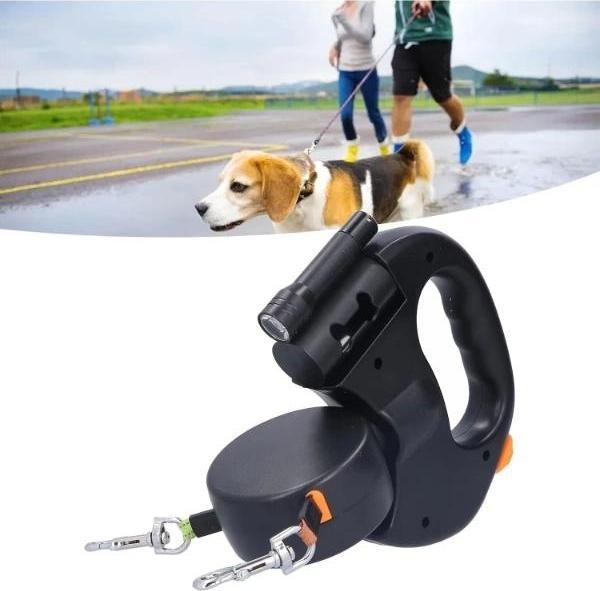 Çok Fonksiyonlu Çift Köpek Gezdirme Tasması - Image 1