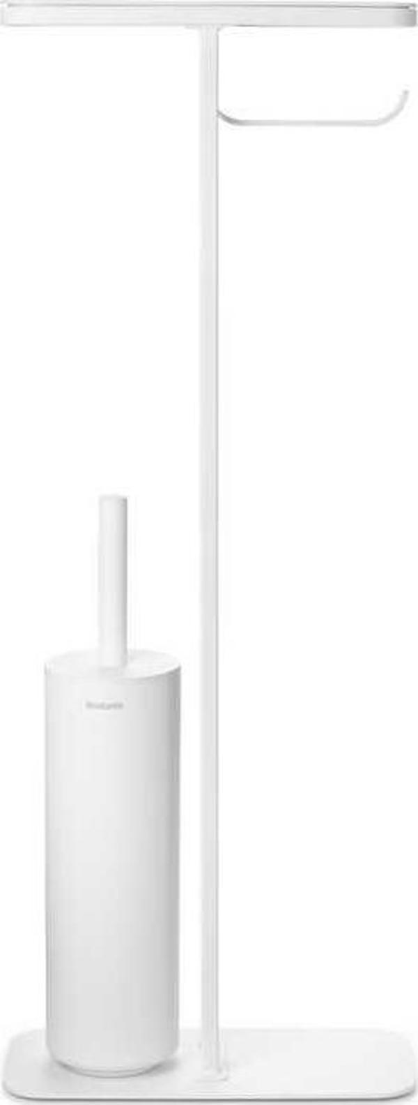  Brabantia Mındset Fresh Whıte Standlı Organizer, Tuvalet Kağıdı Tutucusu Ve Tuvalet Fırçası  - Image 1