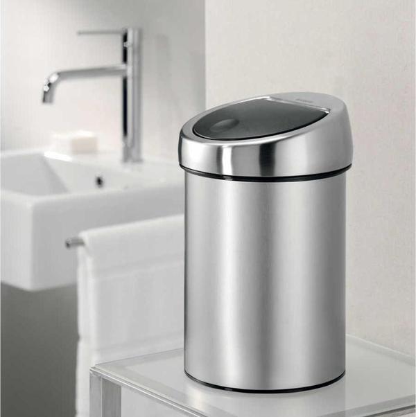 Brabantia Matt Steel Dok. Duvar Tipi Çöp Kutusu 3lt  - Image 1