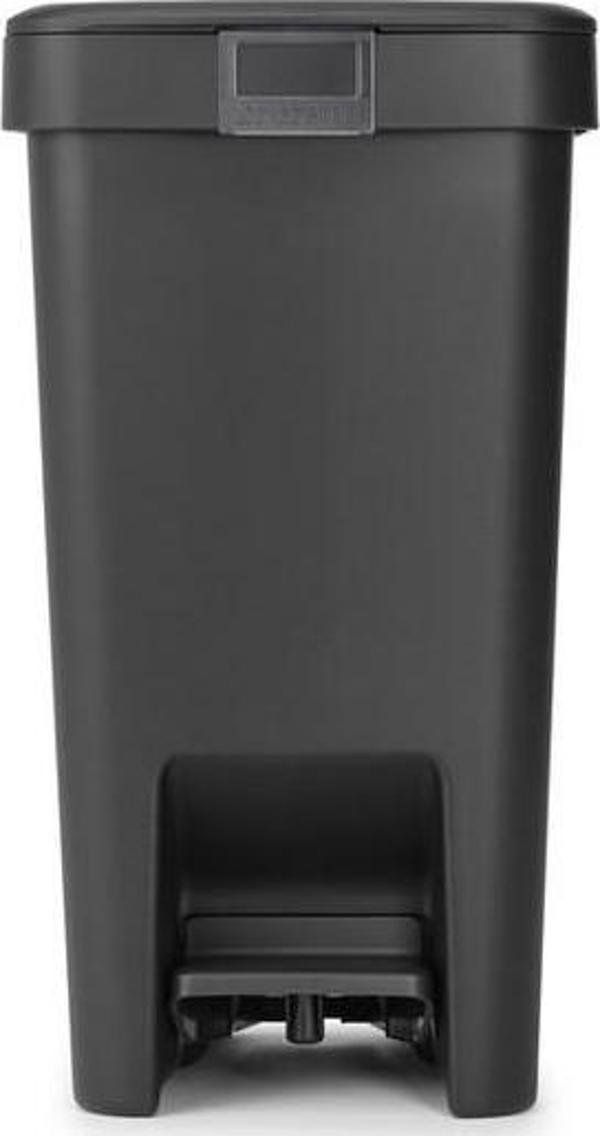 Brabantia Stepup Dark Grey Plastik Pedallı Çöp Kutusu 10lt  - Image 1