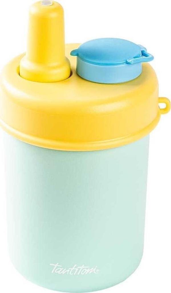  Tantitoni 2si 1 Arada Kapaklı Termos Bardak 480ml Yeşil  - Image 1