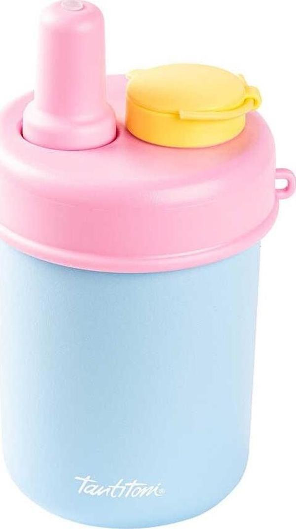 Tantitoni 2si 1 Arada Kapaklı Termos Bardak 480ml Mavi  - Image 1