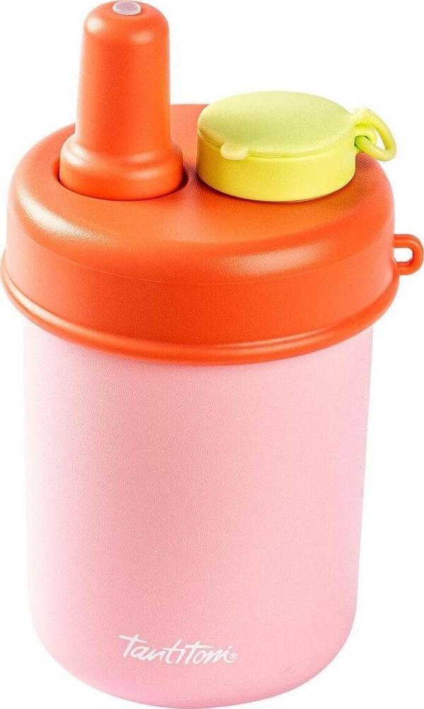 Tantitoni 2si 1 Arada Kapaklı Termos Bardak 480ml Pembe  - Image 1