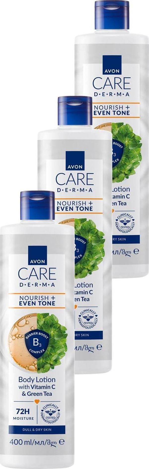 Care Derma Nourish + Even Tone Vücut Losyonu 400ml Üçlü Paket - Image 1