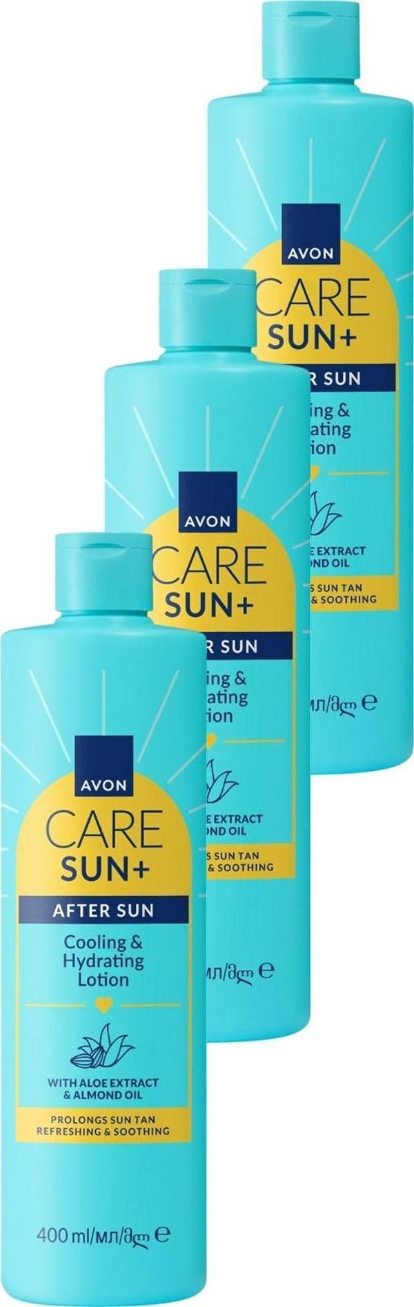 SUN+ AFTER SUN Ferahlatıcı ve Nemlendirici Güneş Sonrası Losyonu 400ml Üçlü Paket - Image 1