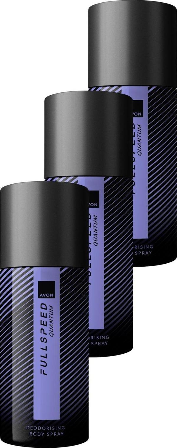 Full Speed Quantum Erkek Sprey Deodorant 150ml Üçlü Paket - Image 1
