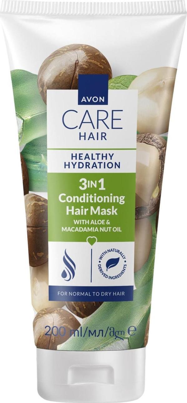 Care Aloe ve Makademya Yağı İçeren 3’ü 1 Arada Saç Maskesi 200ml - Image 1