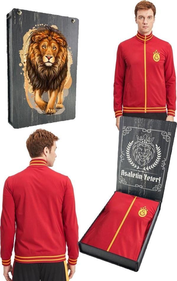 Galatasaray Orijinal Lisanslı Sarı Kırmızı 5 Yıldızlı Sweat Gs Aslan Baskılı Hediyelik Ah - Image 1