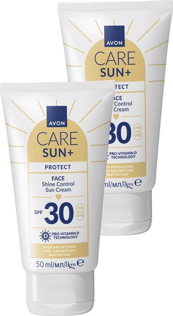 SUN+ PROTECT Yüz İçin Parlaklık Kontrolü Güneş Kremi SPF 30 50ml İkili Paket - Image 1