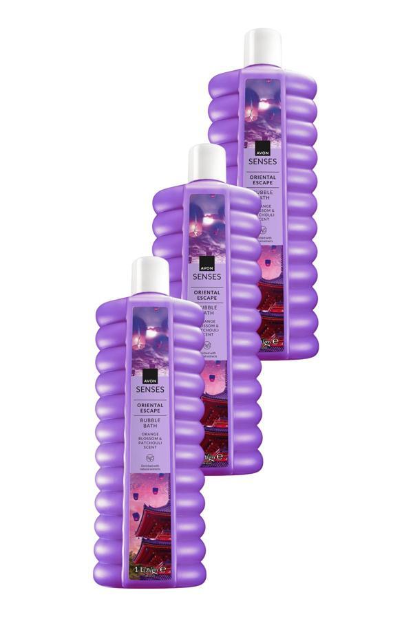 Senses Oriental Escape Portakal Çiçeği ve Paçuli Kokulu Banyo Köpüğü 1 Lt Üçlü Set - Image 1