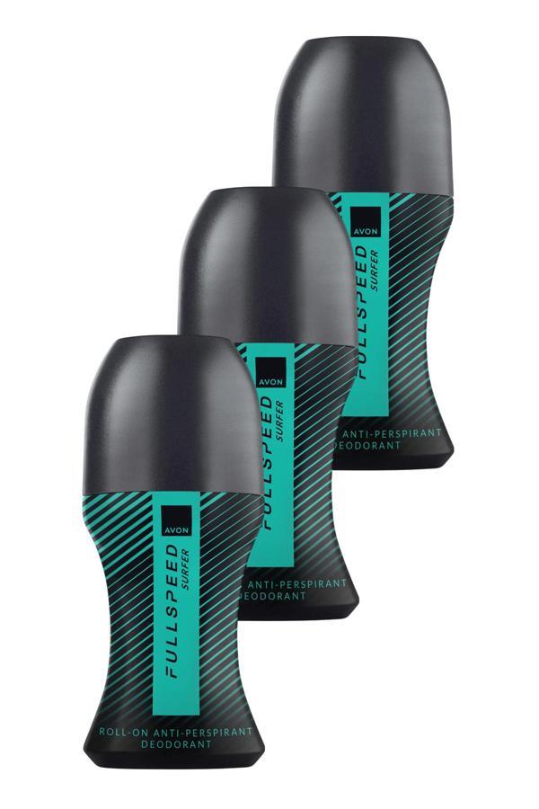 Full Speed Surfer Erkek Roll-On 50ml Üçlü Paket - Image 1