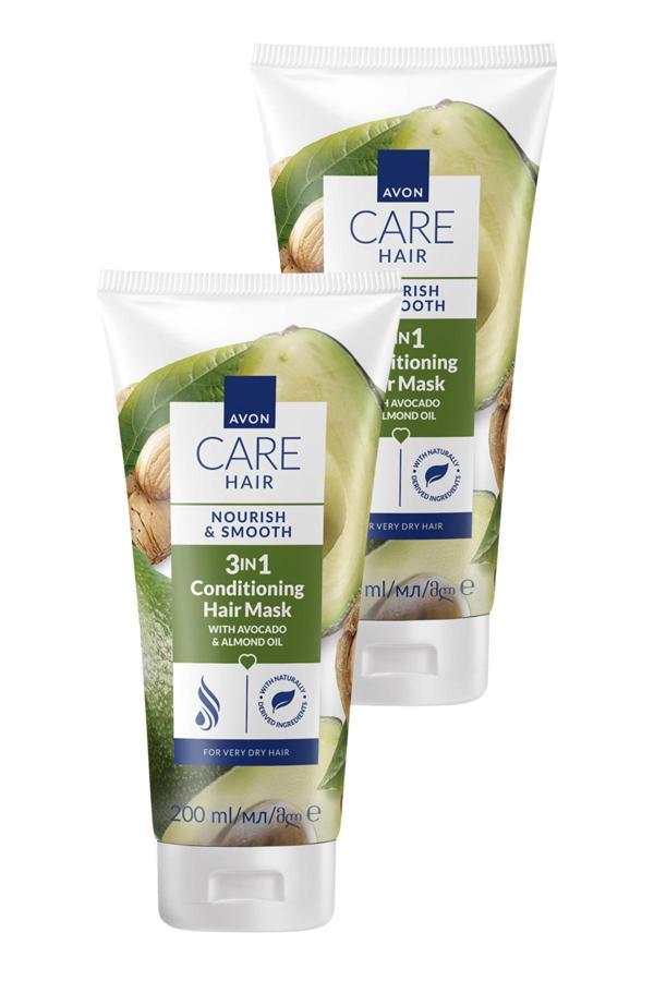 Care Avokado ve Badem Yağı İçeren 3’ü 1 Arada Saç Maskesi 200ml İkili Paket - Image 1