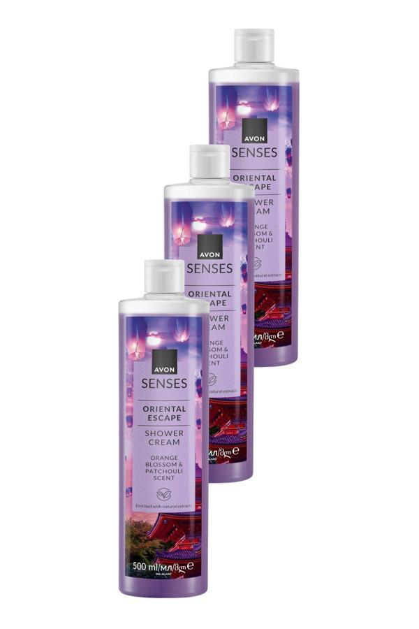 Senses Oriental Escape Portakal Çiçeği ve Paçuli Kokulu Duş Jeli 500ML Üçlü Set - Image 1