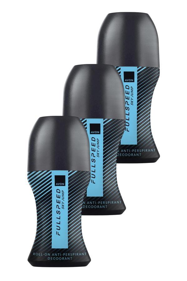 Full Speed Sky Jump Erkek Roll-On 50ml Üçlü Paket - Image 1