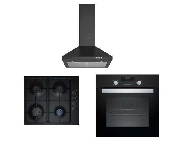 PROFİLO SİYAH EKO 3LÜ ANKASTRE SET (OO37P6012D-DVP6C460-FRTA122S) - Image 1