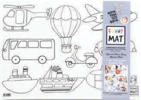 Funny Mat - İş Makineleri Ve Taşıtlar 33,5 x 48 cm - Image 1