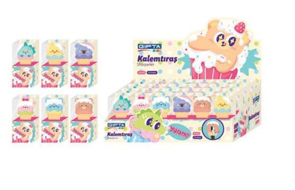 Gıpta Kalemtraş Cupcake 3D K1520 (24 Lü Paket) - Image 1