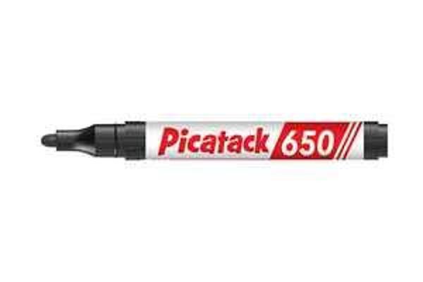 Picador Permanent Marker Kalem 1,5-3 Mm Yuvarlak Uç Siyah 650 (10 Lu Paket) - Image 1