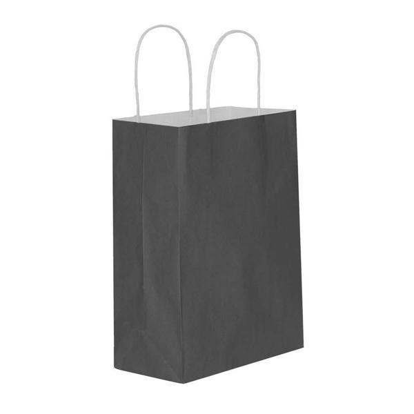 Umur Karton Çanta (Hediye Çantası) 12X32X40Cm 90 Gram Siyah Beyaz Kraft (25 Li Paket) - Image 1
