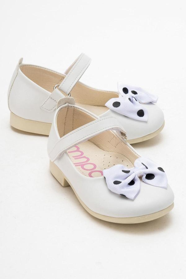 mnpc Kız Çocuk Beyaz Fashion Babet - Image 1