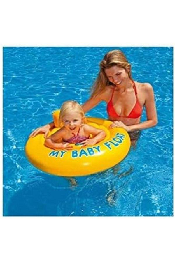Intex My Baby Float Oturaklı Bebek Flatörü 70 Cm Çocuk Havuz Ve Deniz Simidi (6-12 AY) M-56585 - Image 1
