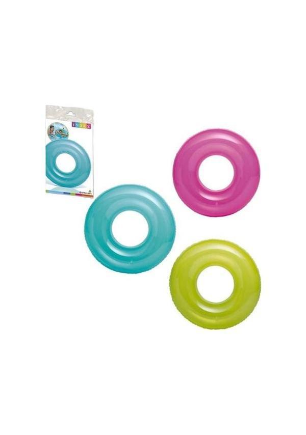 Intex Jumbo Şeffaf Simit 76 Cm Can Simidi - Image 1