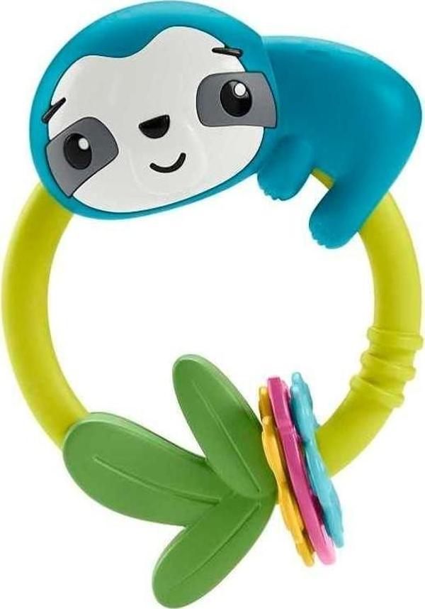 Fisher Price Eğlenceli Dostlar Çıngıraklı Dişlik - Makaralı Tembel Hayvan HJW11-HKD70 - Image 1