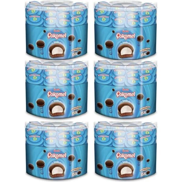 Ülker Çokomel 12 gr x 15 Adet Sade 6 Kutu - Image 1