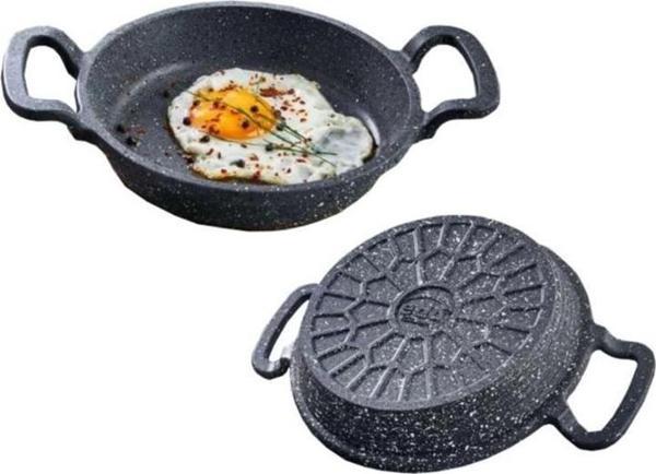 EDA COOKWARE ASYA DÖKÜM SAHAN 20 CM GRİ YUVARLAK ZK-962 - Image 1